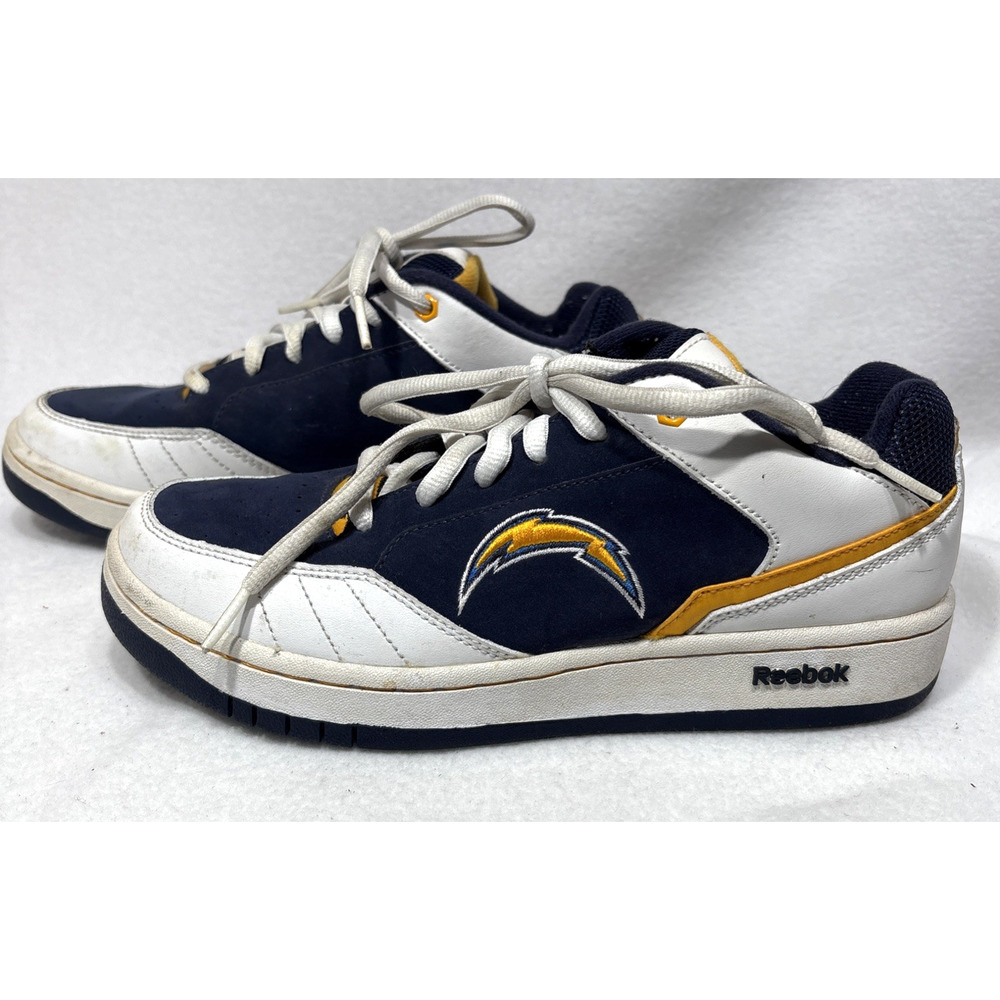 Reebok NFL San Diego Chargers Sneakers Athletic Shoes Womens 6 1/2 Lightning